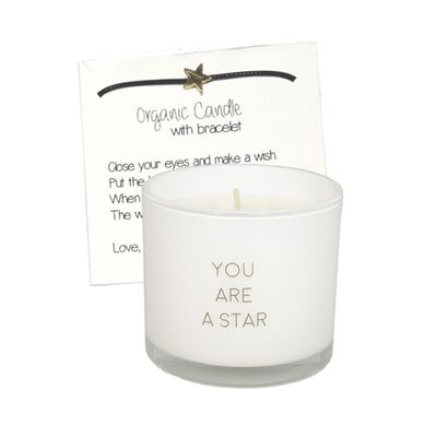 Foto van MY FLAME LIFESTYLE - Sojakaars Wensarmbandje - You are a star