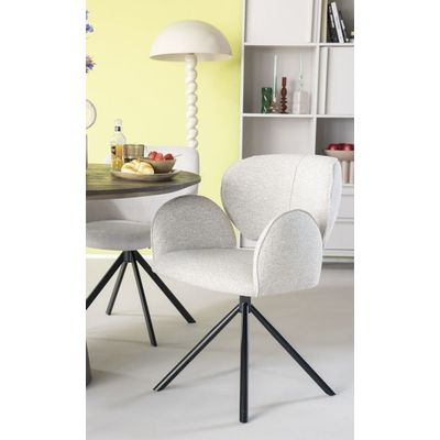 Tweede foto van Eleonora - Stoel Rosalin - Beige Moon