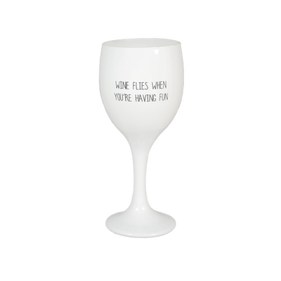 Foto van MY FLAME LIFESTYLE - Sojakaars - Wine flies when you're having fun - Fresh cotton