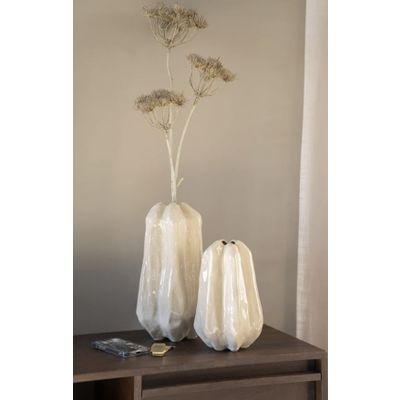 Tweede foto van By Boo - Vase Alba Large - Beige