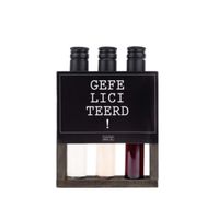 FLESSENWERK - Gefeliciteerd - Wijngift tubes in rekje