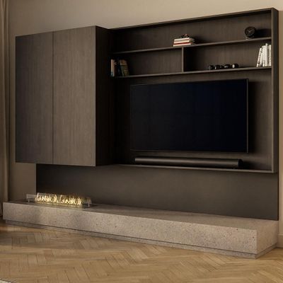 Foto van TV-Meubel - Pavarotti Cinewall met Haard