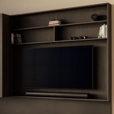 Tweede foto van TV-Meubel - Pavarotti Cinewall met Haard