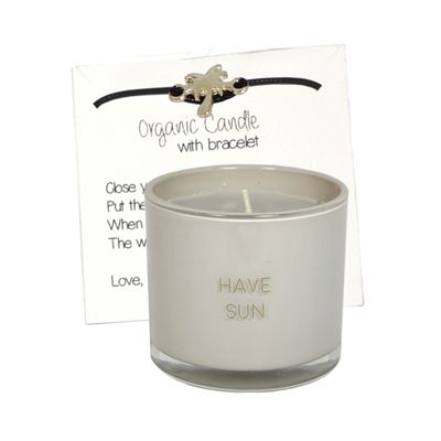 Foto van MY FLAME LIFESTYLE - Sojakaars Wensarmbandje - Have sun