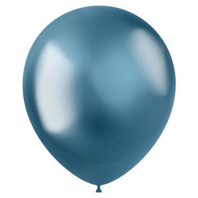 Foto van Ballonnen Chrome Intense Blauw (30cm) 10st
