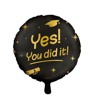 Classy party foil balloons - You did it