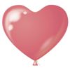 Afbeelding van Hart Ballon roze 38CM (100 stuks)