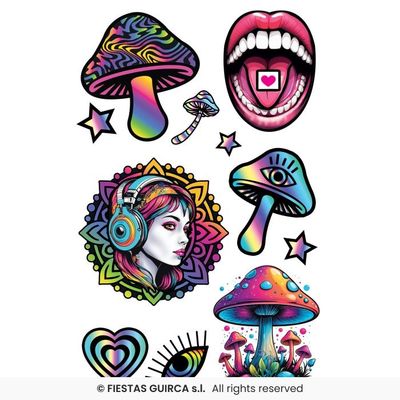 Foto van Neptattoo's Psychedelisch Foto van Neptattoo's Psychedelisch