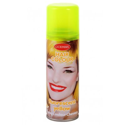 Foto van Haarspray kleur geel fluotastic (goodmark)