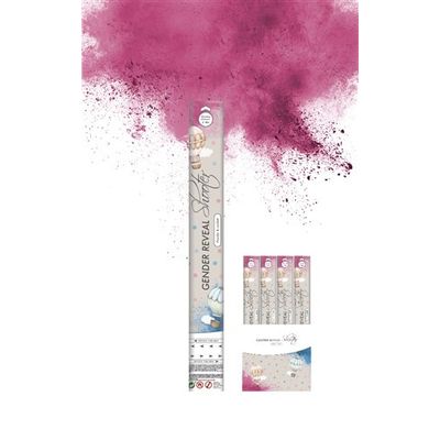 Foto van Poeder en Confetti Shooter gender reveal Roze