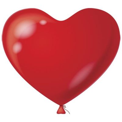Hart Ballon rood 38CM (100 stuks)