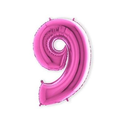 Folieballon 8 roze