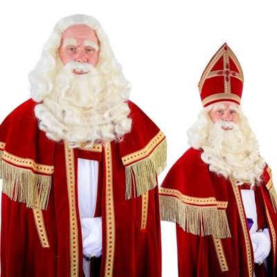 Foto van Sinterklaas baard TV-Sint buffel (Yak) lang 34.102