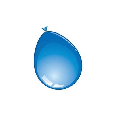 Ballonnen kristal blauw (30cm) 100st