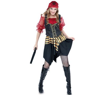 Piraten jurkje - rood