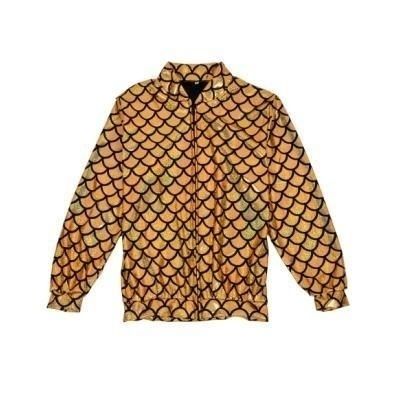 Foto van Foute Gouden Schubben Jasje Foto van Foute Gouden Schubben Jasje