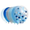 Afbeelding van Ballonnen Sky Blue Confetti Assorti (30CM) 10st
