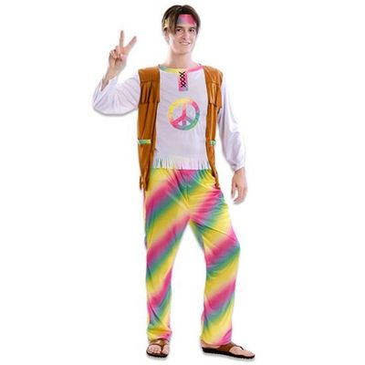 Hippie kostuum regenboog
