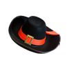 Afbeelding van Musketiershoed vilt zwart