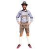 Afbeelding van Lederhosen olijf groen geitenleer
