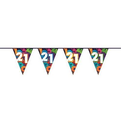Foto van Vlaggenlijn 21 Jaar feestelijk Foto van Vlaggenlijn 21 Jaar feestelijk