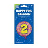 Afbeelding van Kleurrijke Folieballon - 2 Jaar
