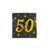 Afbeelding van Servetten 50 jaar Zwart Goud