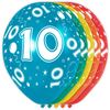 Afbeelding van Leeftijd ballonnen 10 jaar 5 stuks