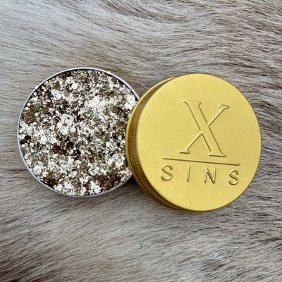 Foto van Gezichtsglitter Oud Goud 
