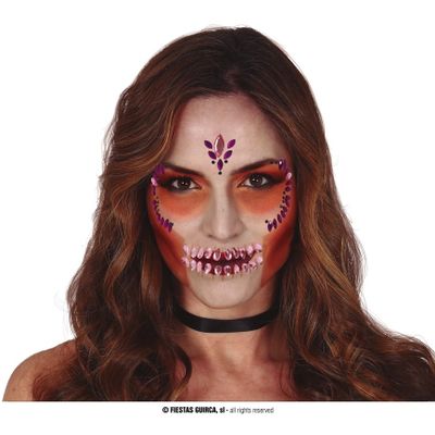 Foto van Face jewels schedel