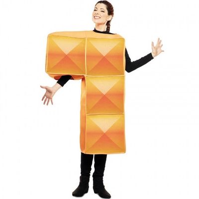Foto van Tetris kostuum oranje