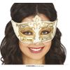 Afbeelding van Venetiaans masker goud met muzieknoten