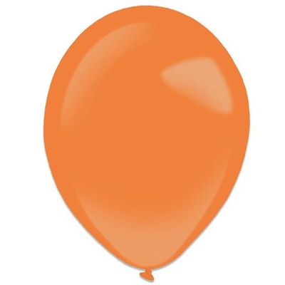 Ballonnen tangerine metallic (35cm) 50st