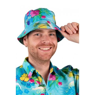 Tropicana Bucket Hat Blauw