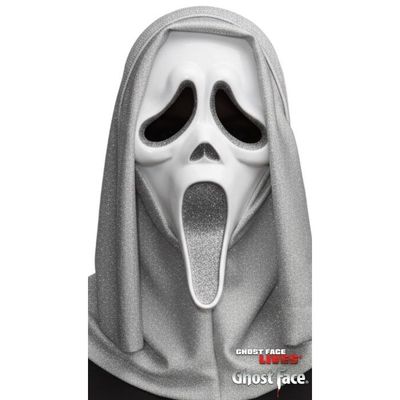 Foto van Ghost Face® Scream Glitter Masker Zilver Foto van Ghost Face® Scream Glitter Masker Zilver