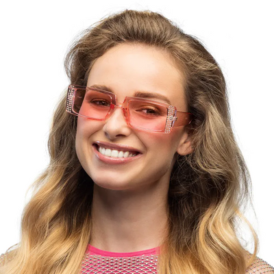 Foto van Roze zonnebril met steentjes