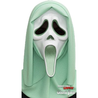 Foto van Ghost Face® Scream Glitter Masker Groen Foto van Ghost Face® Scream Glitter Masker Groen