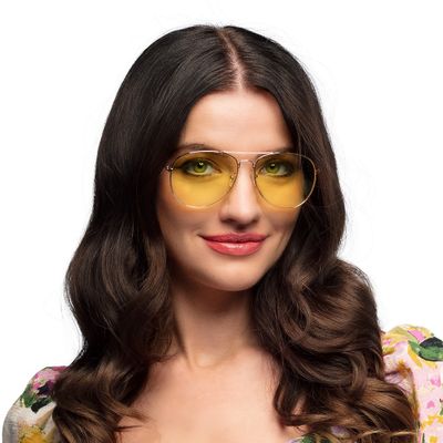 Foto van Bril Miami Vice Geel