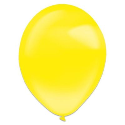 Ballonnen yellow sun crystal (35cm) 50st