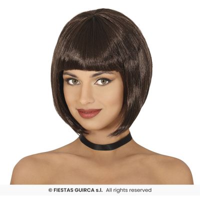 Foto van Bruine Bobline Pruik