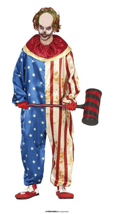 Killer clown Amerika kostuum
