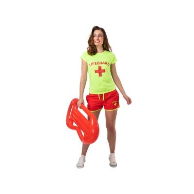 Foto van Strandwacht kostuum vrouw 
