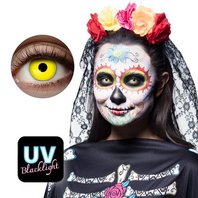 Foto van Kleurlenzen UV Geel Maandlenzen