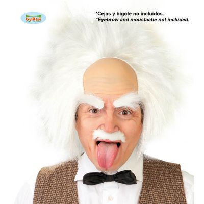 Foto van Einstein pruik