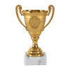 Afbeelding van Trofee Goud met Handvatten Marmeren Voet