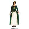 Afbeelding van Groene middeleeuwse jurk koningin