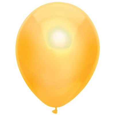Foto van Ballonnen metallic geel (30cm) 10st