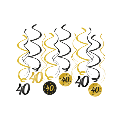 Foto van 40 jaar Swirl decoratie