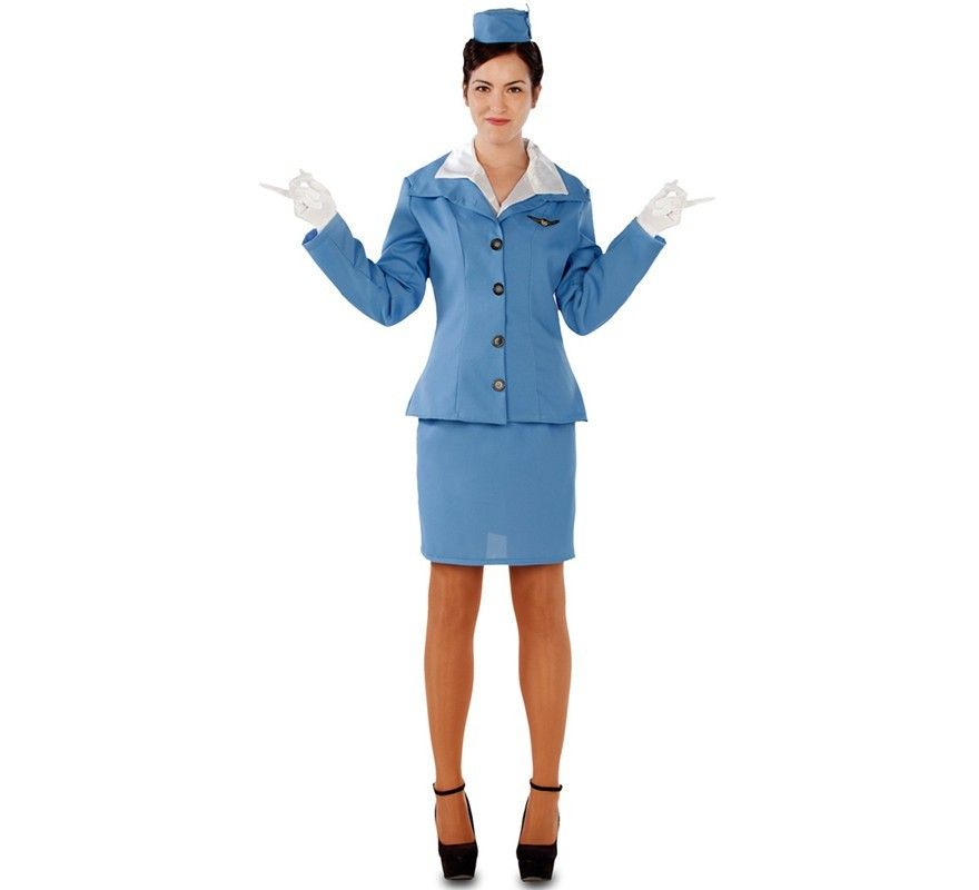 Laboratorium Migratie Amazon Jungle Stewardess kostuum - blauw kopen? || Confettifeest.nl