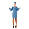 Afbeelding van Stewardess kostuum - blauw